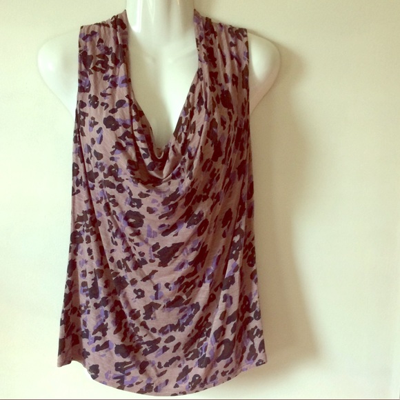 Deletta Tops - sale Deletta sz small cowl neck printed tank